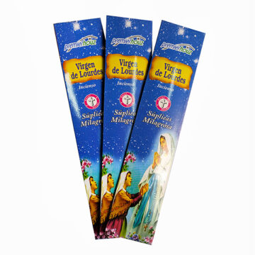 Virgen de Lourdes incienso pouch