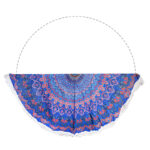 Mándala circular color azul