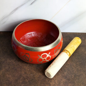 Cuenco Rojo 5" Chakra Raiz