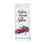 Paños de cocina Auto y Nieve 12 unidades