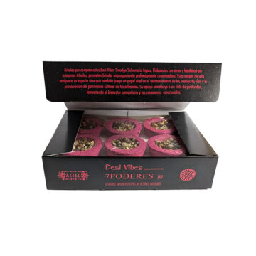 Sahumerio 7 Poderes Desi Vibes Carbón con resina