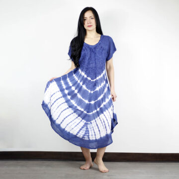 Vestido verano sin mangas hindu color azul