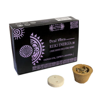 Sahumerio Reiki Energía Desi Vibes Carbón con resina