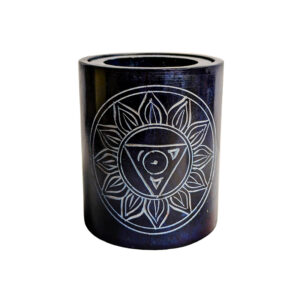 Difusor aromaterapia morado piedra esteatita