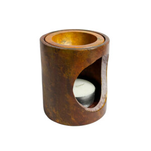 Difusor aromaterapia color bronce piedra esteatita