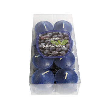 Mini vela cirio 4cm 8 unidades Blueberry
