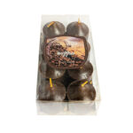 Mini vela cirio 4cm 8 unidades Café