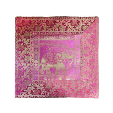 Funda de Cojín Hindú Fucsia Elefantes 40x40