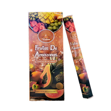 Incienso Frutas de Amazonas Hexagonal VEDAS