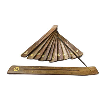 Pack 12 Tabla porta Incienso Café Surtidas 31 cm