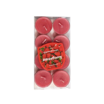 Vela Tealight Roja Frutilla 8un