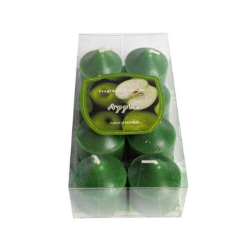 Mini vela cirio 4cm 8 unidades Verde Manzana
