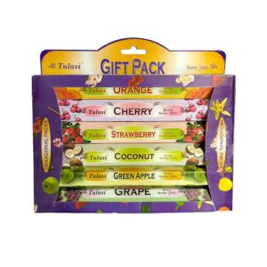 Incienso Gift Pack Tulasi 6 aromas frutales