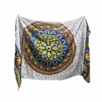 Pareo para verano color naranja Mandala