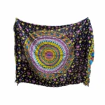 Pareo para verano color negro Mandala