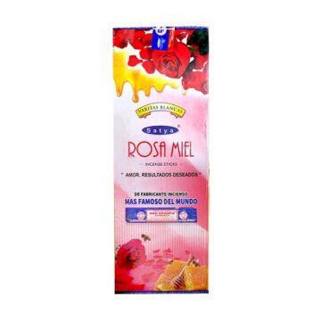 Incienso Rosa Miel Satya (Varita Blanca)