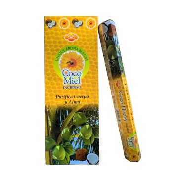 Incienso Coco Miel Hexagonal SAC