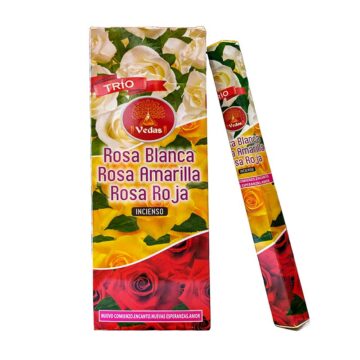 Incienso Trio de Rosas Hexagonal VEDAS