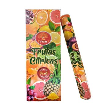 Incienso Frutas Cítricas 7 en 1 Hexagonal VEDAS