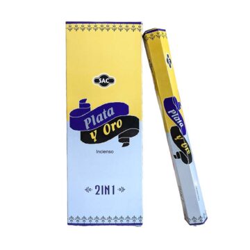 Incienso Lluvia Oro y Plata Hexagonal SAC