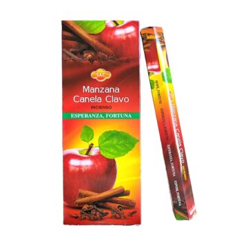 Incienso Manzana Canela Clavo Hexagonal SAC