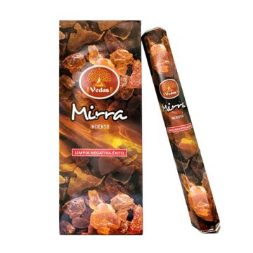 Incienso Mirra Hexagonal VEDAS