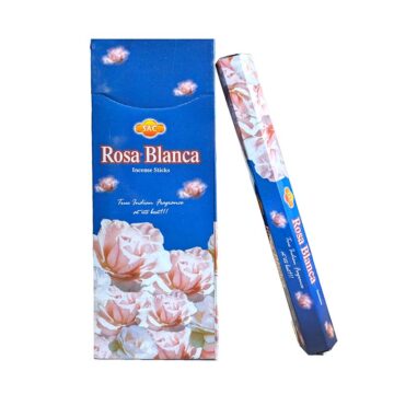 Incienso Rosa Blanca Hexagonal SAC