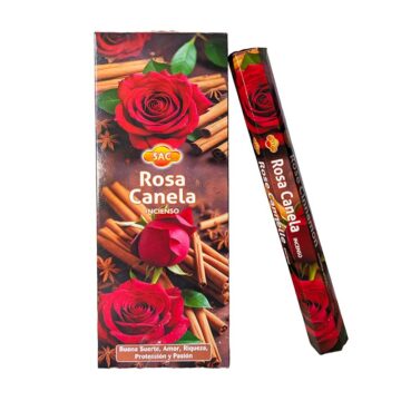 Incienso Rosa Canela Hexagonal SAC