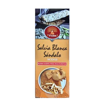 Incienso Salvia Blanca Sándalo Hexagonal VEDAS