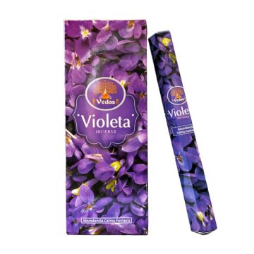 Incienso Violeta Hexagonal VEDAS