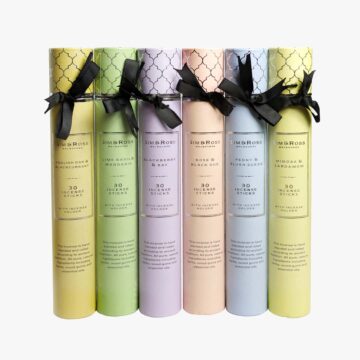 Pack de 6 Inciensos Cilíndricos con porta incienso Coquetee de Sim & Ross