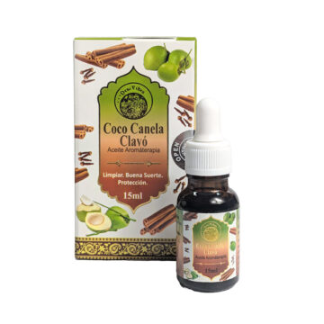 Esencia Aceite Coco Canela Clavo 15ml. Aromaterapia Desi Vibes