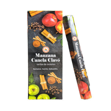 Incienso Manzana Canela Clavo Hexagonal VEDIC