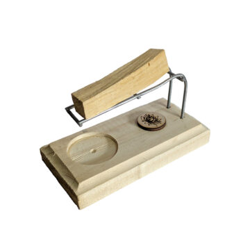 Quemador Palo Santo Madera Base 13x6.5cm