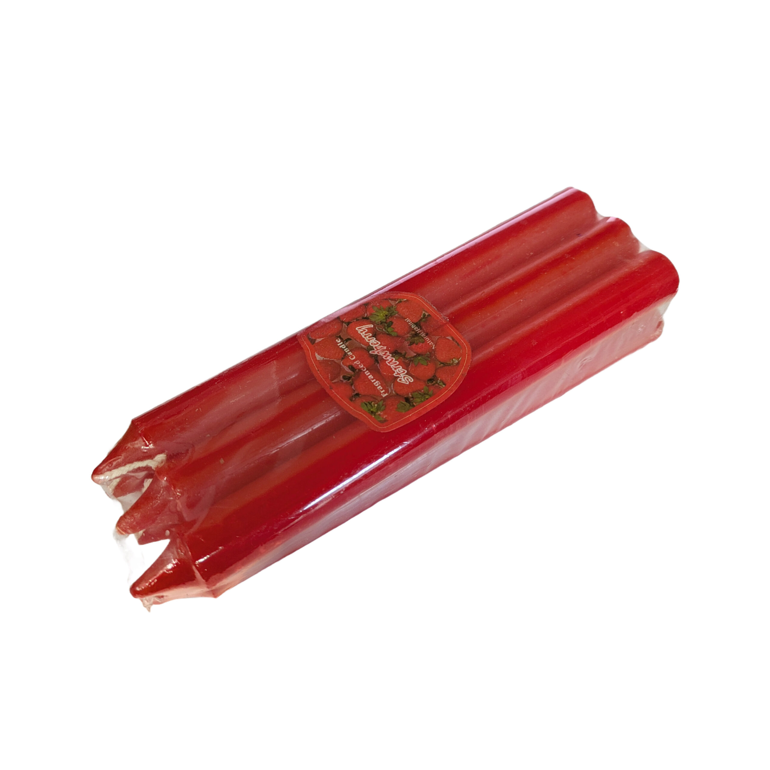 Pack de 6 velas rojas 20x2cm