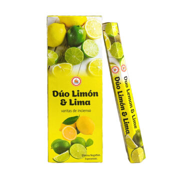 Incienso Duo Limón Lima Hexagonal VEDIC