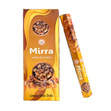 Incienso Mirra Hexagonal VEDIC