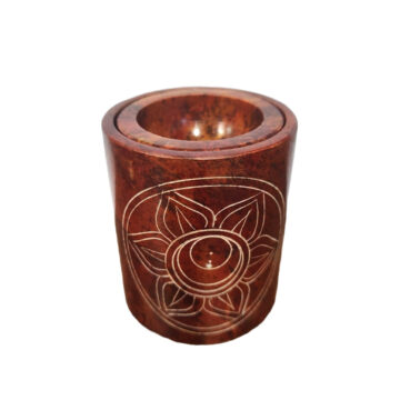 Difusor aromaterapia rojo piedra esteatita