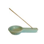 Sahumador y porta incienso de cerámica Aguamarina 8cm