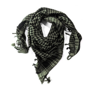 Pañuelo shemagh Palestina Verde Oscuro con negro