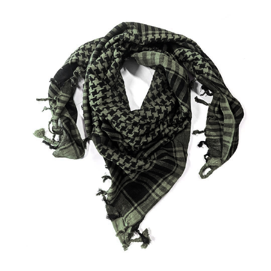Pañuelo shemagh Palestina Verde Oscuro con negro
