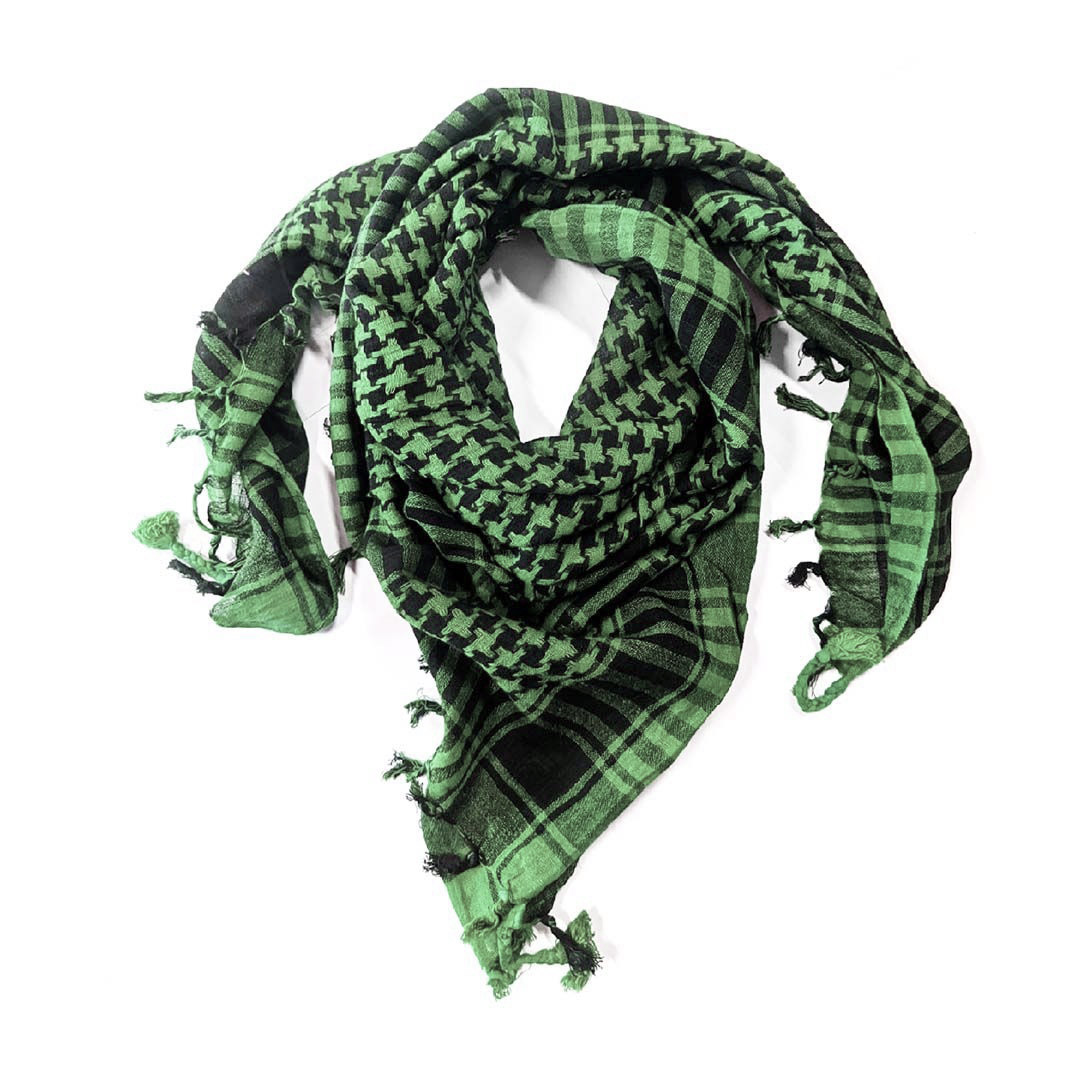 Pañuelo shemagh Palestina Verde con Negro