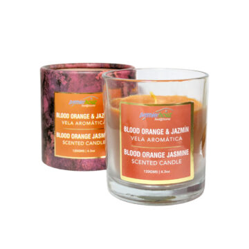 Vela Aromática Blood Orange and Jazmin 120 gramos (Sin borla)