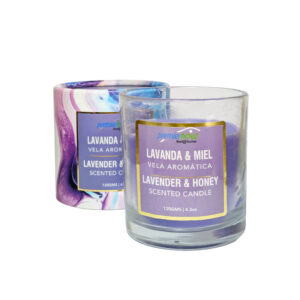 Vela Aromática Lavanda Miel 120 gramos (Sin borla)