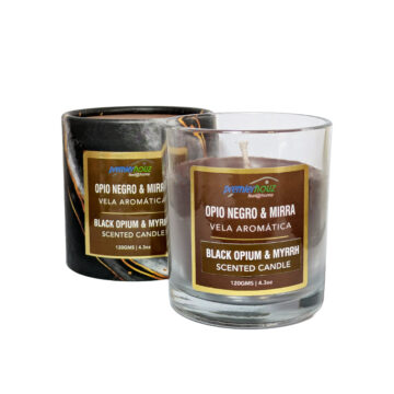 Vela Aromática Opio Negro y Mirra 120 gramos (Sin borla)
