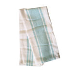 Pack de 12 Paños de Cocina Blanco Celeste