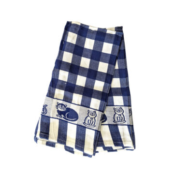 Pack de 12 Paños de Cocina Gato Azul