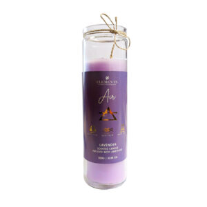 🌬️ Velón en Frasco  Signos de Aire (Lavanda & Amatista)