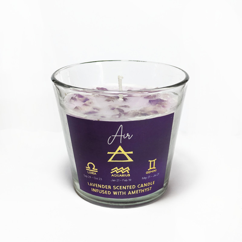 Vela aromática Signos de Aire Lavanda & Amatista