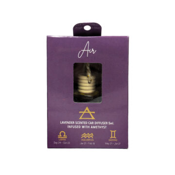 Aromatizante para Auto Signos de Aire (Lavanda & Amatista)